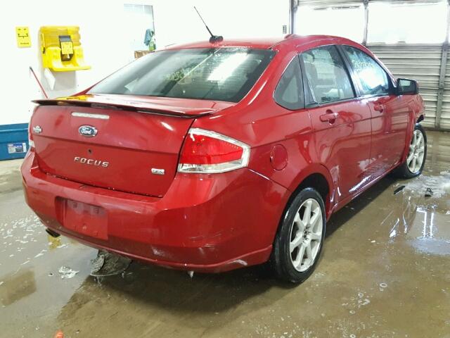 1FAHP36N89W159268 - 2009 FORD FOCUS SES RED photo 4