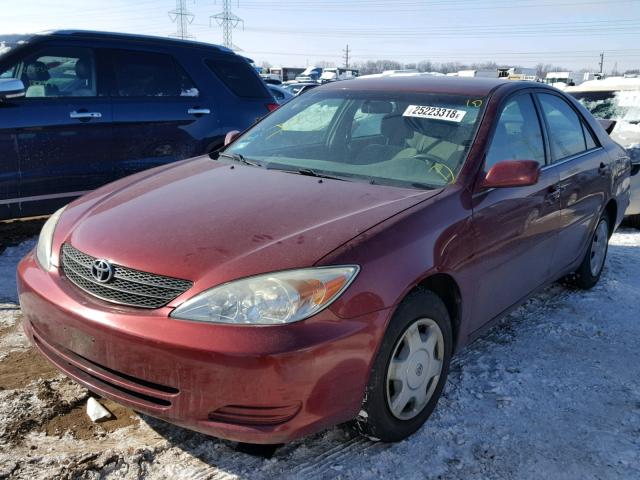 4T1BE32K04U274044 - 2004 TOYOTA CAMRY LE BURGUNDY photo 2