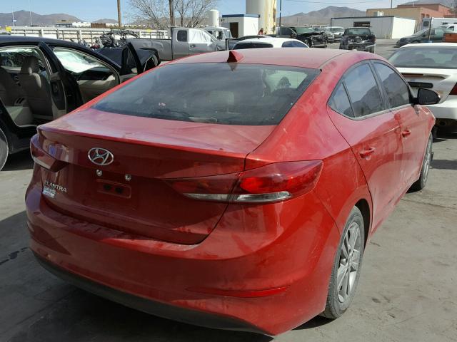 5NPD84LF9HH160314 - 2017 HYUNDAI ELANTRA SE RED photo 4