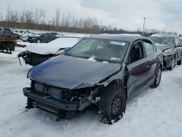 3VW2B7AJ0HM372947 - 2017 VOLKSWAGEN JETTA S GRAY photo 2