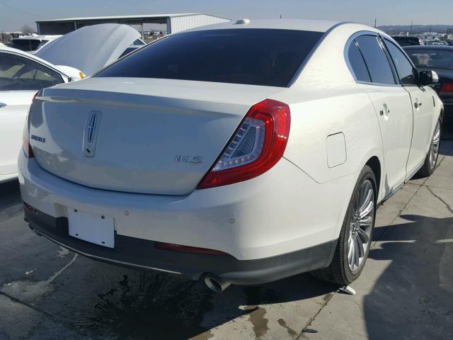 1LNHL9DK6DG617955 - 2013 LINCOLN MKS CREAM photo 4