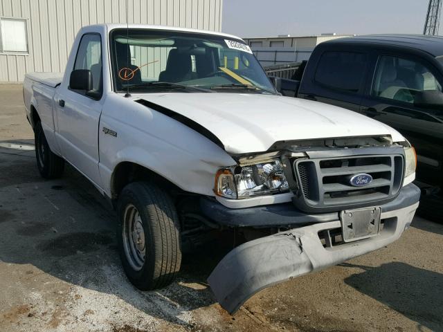 1FTYR10D85PA50130 - 2005 FORD RANGER WHITE photo 1