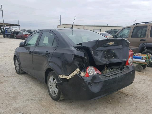 1G1JA5SH3C4162616 - 2012 CHEVROLET SONIC LS 黑色 照片 3