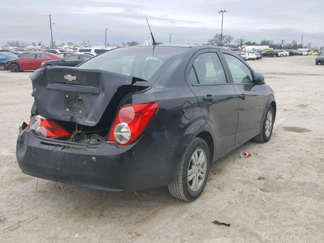 1G1JA5SH3C4162616 - 2012 CHEVROLET SONIC LS BLACK photo 4