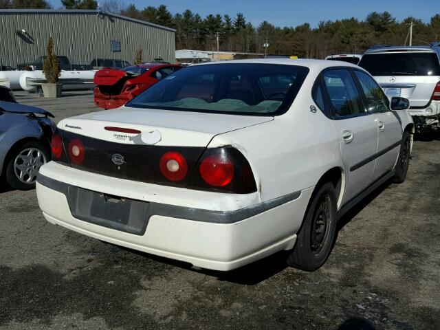 2G1WF52E949210003 - 2004 CHEVROLET IMPALA WHITE photo 4