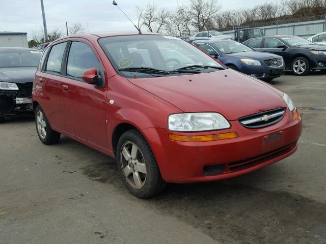 KL1TD66628B259743 - 2008 CHEVROLET AVEO BASE RED photo 1