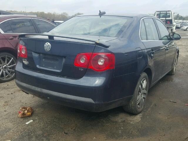 3VWST71K16M754942 - 2006 VOLKSWAGEN JETTA TDI BLUE photo 4