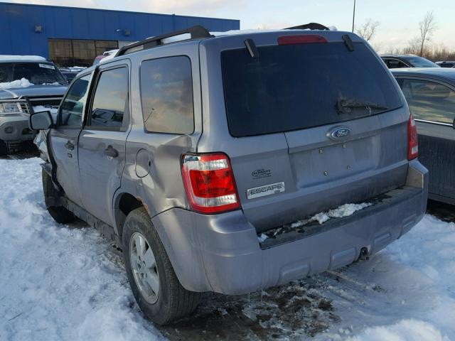 1FMCU03138KA43295 - 2008 FORD ESCAPE XLT GRAY photo 3