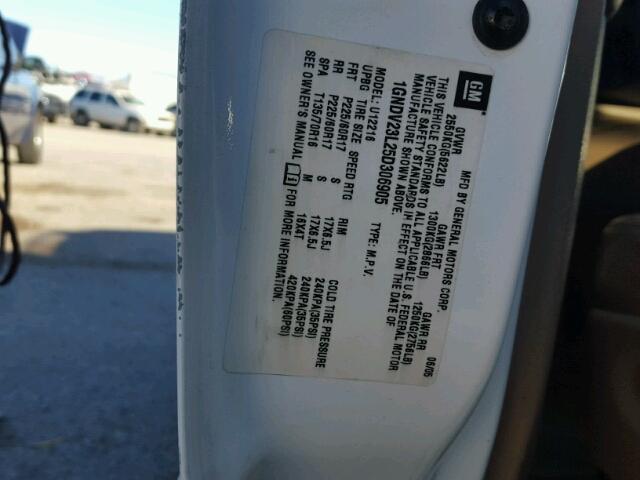 1GNDV23L25D306905 - 2005 CHEVROLET UPLANDER L 白色 照片 10