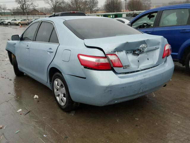 4T1BE46K59U846345 - 2009 TOYOTA CAMRY BASE BLUE photo 3