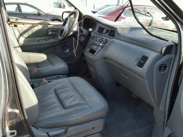 5FNRL18914B071836 - 2004 HONDA ODYSSEY EX GRAY photo 5