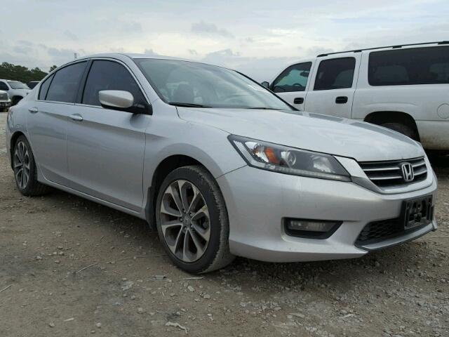 1HGCR2F50EA198650 - 2014 HONDA ACCORD SPO GRAY photo 1