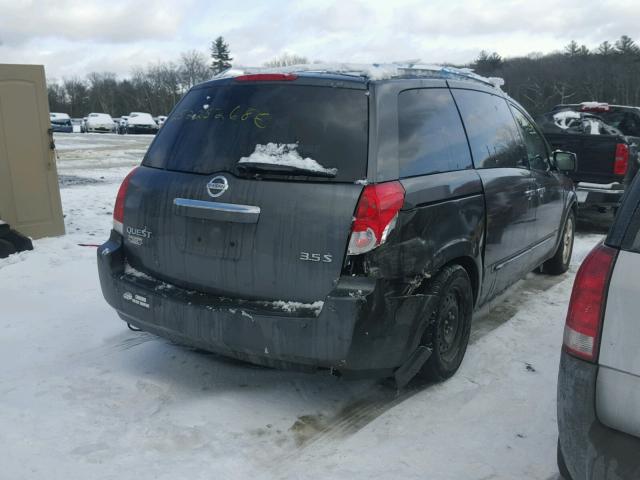 5N1BV28UX7N123679 - 2007 NISSAN QUEST S GRAY photo 4