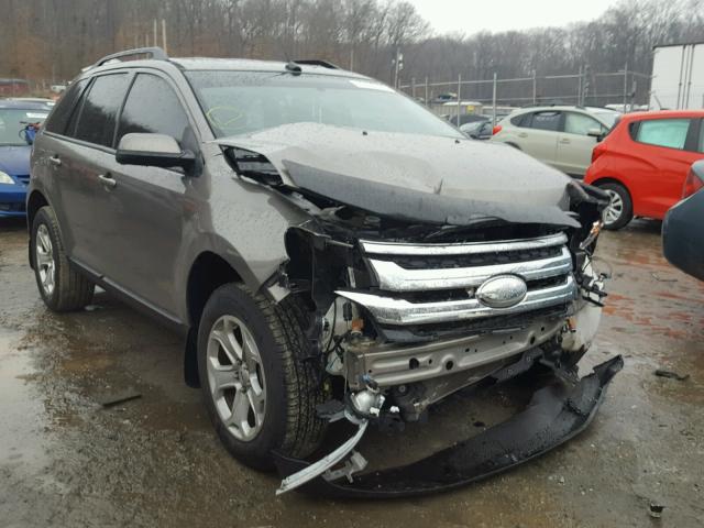 2FMDK3JC2DBC52788 - 2013 FORD EDGE SEL GRAY photo 1