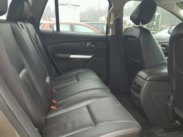 2FMDK3JC2DBC52788 - 2013 FORD EDGE SEL GRAY photo 6