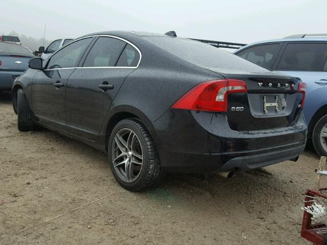 YV1622FS6C2043835 - 2012 VOLVO S60 T5 BLACK photo 3