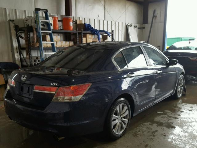 1HGCP3F89BA008281 - 2011 HONDA ACCORD EXL BLUE photo 4