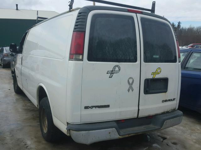 1GCFG15W511127332 - 2001 CHEVROLET EXPRESS G1 WHITE photo 3