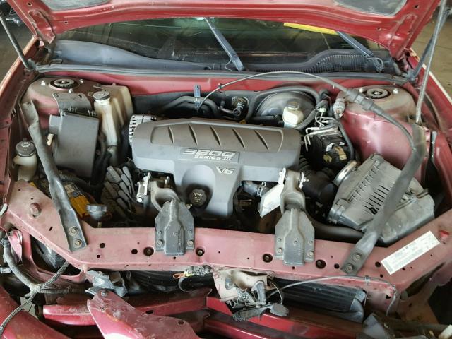 2G2WP522241297126 - 2004 PONTIAC GRAND PRIX BURGUNDY photo 7