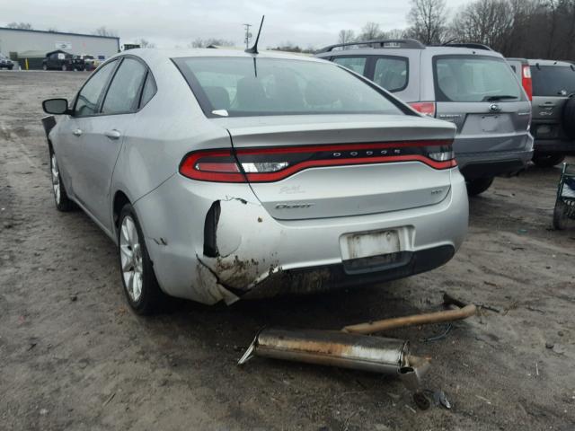 1C3CDFBA4DD297917 - 2013 DODGE DART SXT SILVER photo 3