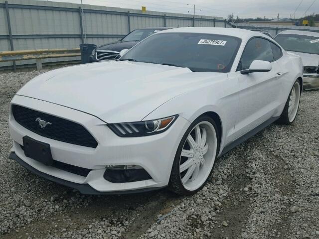 1FA6P8TH4G5267036 - 2016 FORD MUSTANG WHITE photo 2