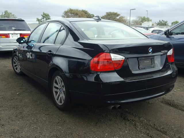 WBAVB13596KX66512 - 2006 BMW 325 I BLACK photo 3