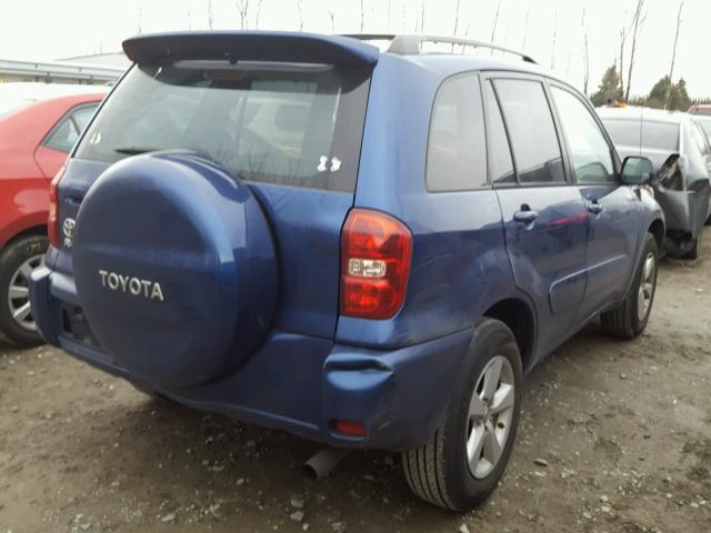 JTEGD20V150068658 - 2005 TOYOTA RAV4 BLUE photo 4