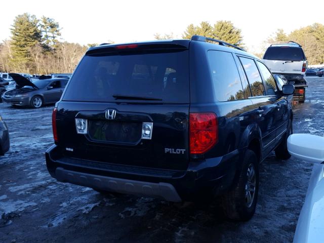 2HKYF18593H524990 - 2003 HONDA PILOT EXL BLACK photo 4