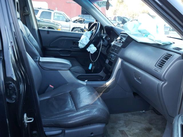 2HKYF18593H524990 - 2003 HONDA PILOT EXL BLACK photo 5