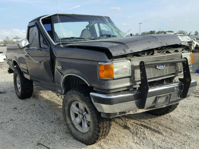 1FTEF14H1MNA23077 - 1991 FORD F150 GRAY photo 1