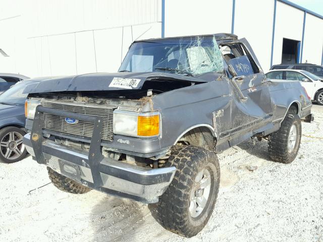 1FTEF14H1MNA23077 - 1991 FORD F150 GRAY photo 2