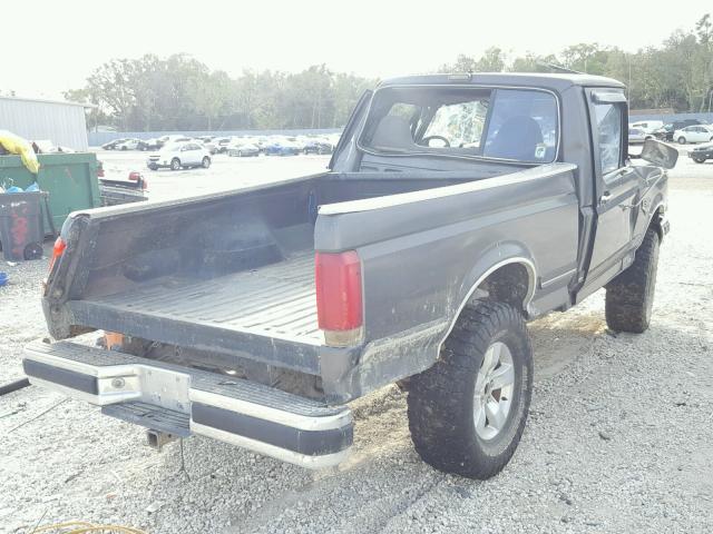 1FTEF14H1MNA23077 - 1991 FORD F150 GRAY photo 4