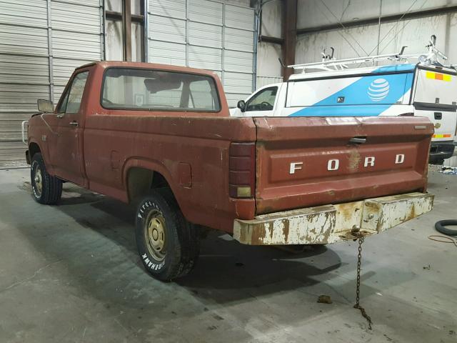 1FTEF14N9GKB17882 - 1986 FORD F150 RED photo 3