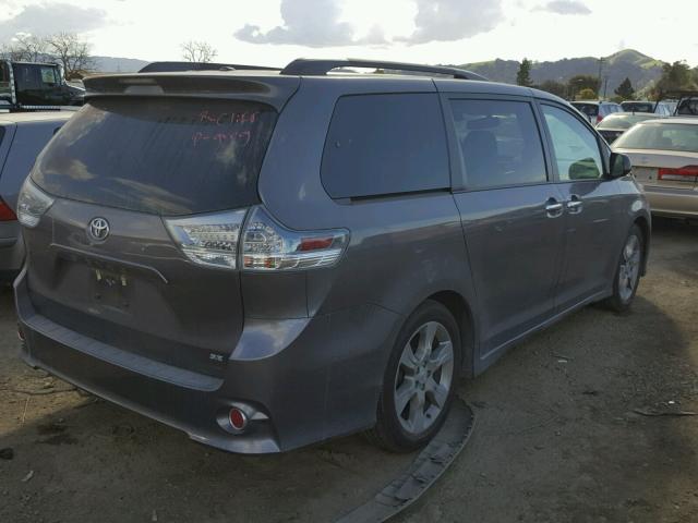 5TDXK3DC5ES494004 - 2014 TOYOTA SIENNA SPO CHARCOAL photo 4