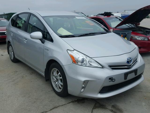 JTDZN3EUXC3015985 - 2012 TOYOTA PRIUS V SILVER photo 1