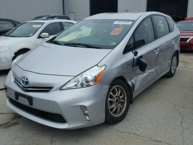 JTDZN3EUXC3015985 - 2012 TOYOTA PRIUS V SILVER photo 2