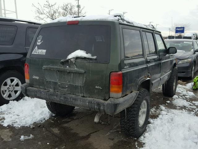 1J4FJ78SXWL179607 - 1998 JEEP CHEROKEE L GREEN photo 4