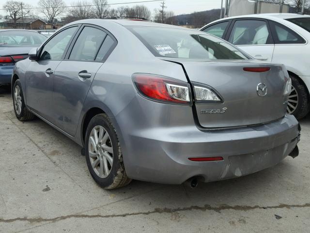 JM1BL1V73C1633117 - 2012 MAZDA 3 I GRAY photo 3