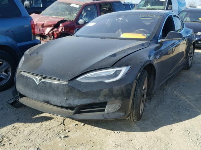 5YJSA1E20GF155388 - 2016 TESLA MODEL S BLACK photo 2