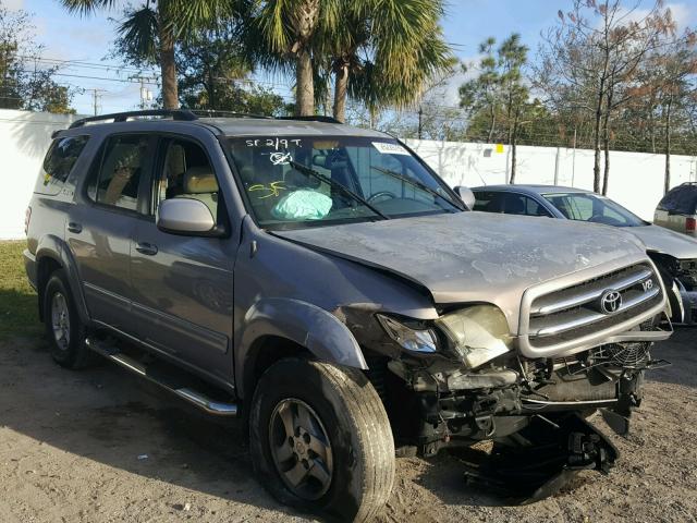 5TDZT38A71S033041 - 2001 TOYOTA SEQUOIA LI SILVER photo 1