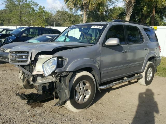 5TDZT38A71S033041 - 2001 TOYOTA SEQUOIA LI SILVER photo 2