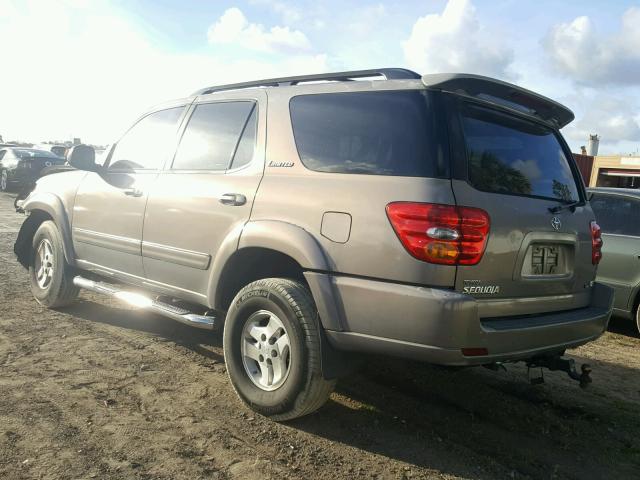 5TDZT38A71S033041 - 2001 TOYOTA SEQUOIA LI SILVER photo 3