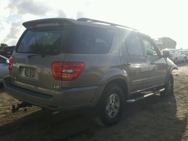 5TDZT38A71S033041 - 2001 TOYOTA SEQUOIA LI SILVER photo 4