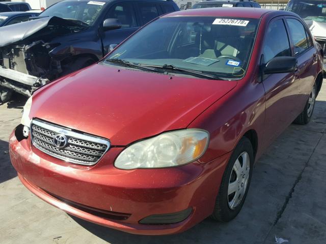 1NXBR32E56Z756364 - 2006 TOYOTA COROLLA CE BURGUNDY photo 2