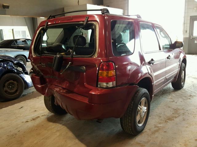 1FMYU01192KA35458 - 2002 FORD ESCAPE XLS RED photo 4