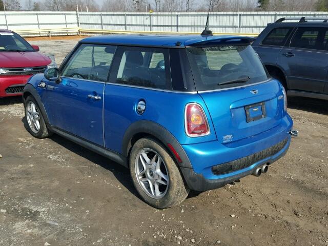 WMWMF73529TT96604 - 2009 MINI COOPER S BLUE photo 3