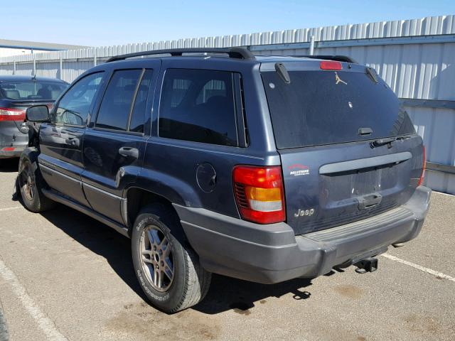 1J4GX48S04C365963 - 2004 JEEP GRAND CHER BLUE photo 3