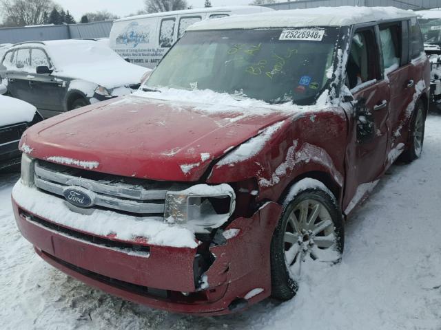 2FMGK5CC3BBD19062 - 2011 FORD FLEX SEL RED photo 2