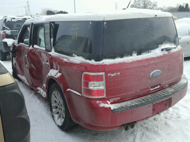 2FMGK5CC3BBD19062 - 2011 FORD FLEX SEL წითელი ფოტო 3