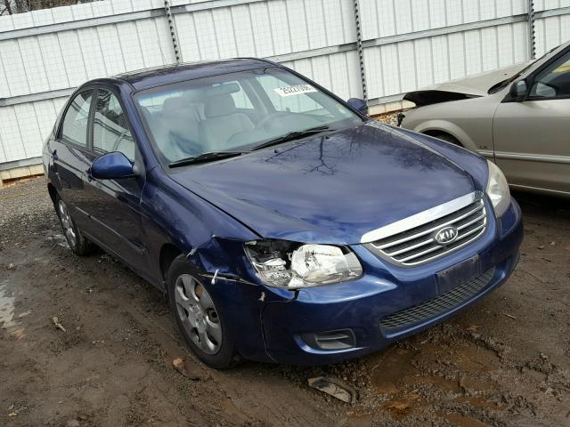 KNAFE221995637530 - 2009 KIA SPECTRA EX BLUE photo 1